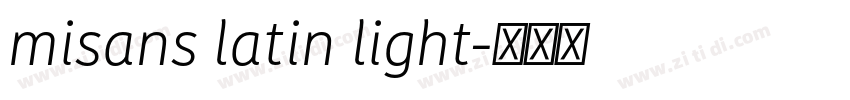 misans latin light字体转换 misans latin light字体转换
